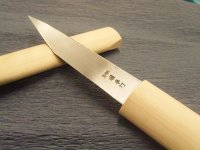 画像1: 謹製　本鍛造　切り出し（朴サヤ仕込）135mm